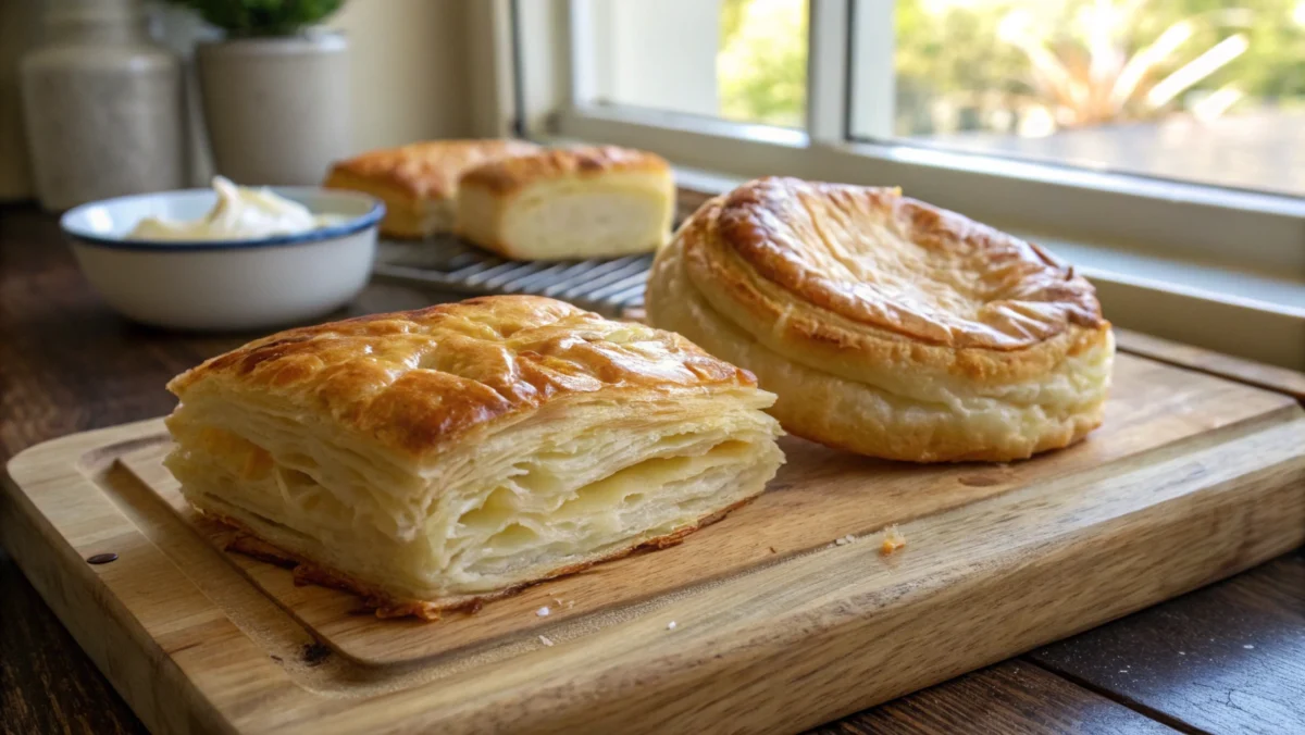 A side-by-side comparison of golden, flaky puff pastry and crispy phyllo dough. Is Pepperidge Farm Puff Pastry the Same as Phyllo?